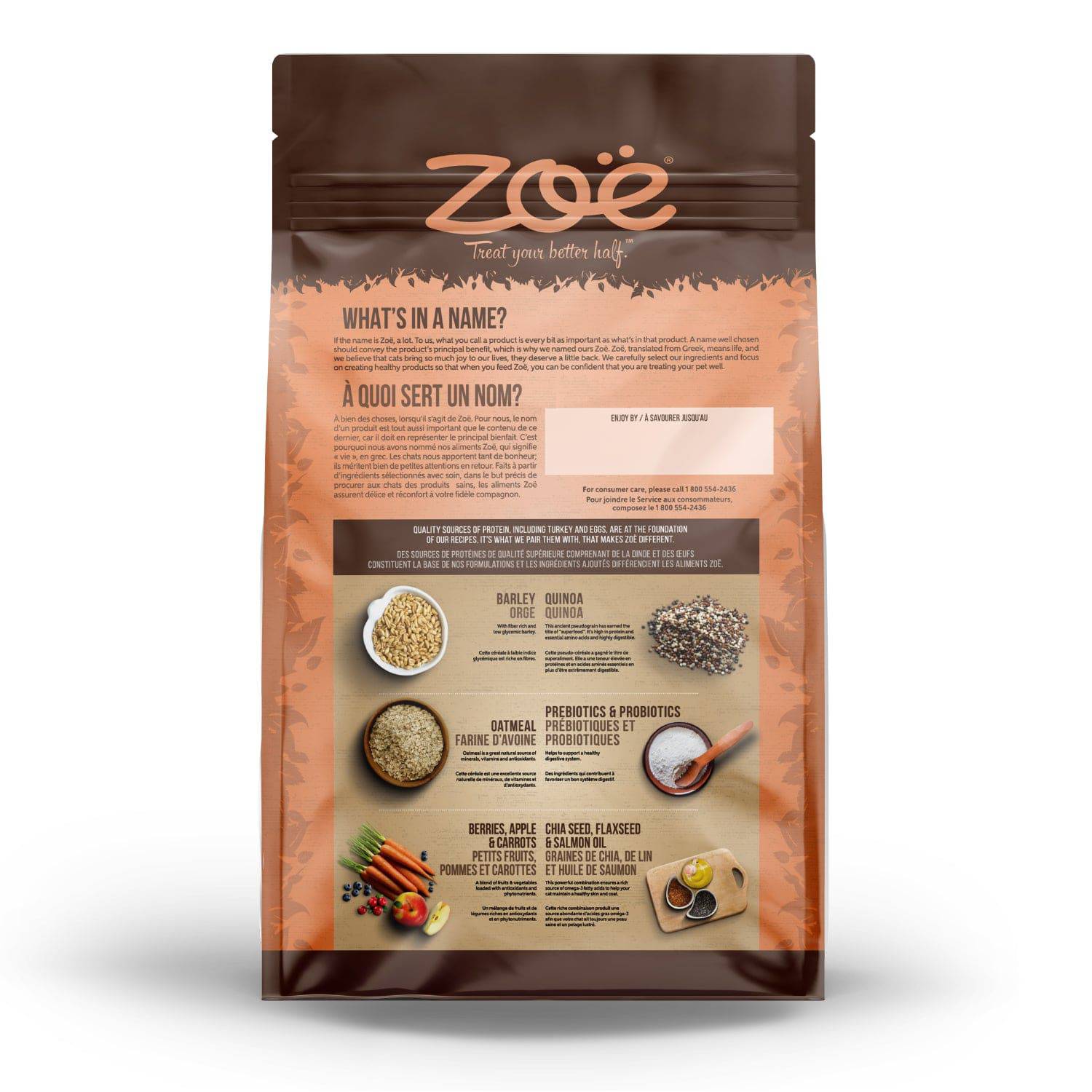 Zoë Cat Weight Control – Turkey with Barley & Quinoa - 1.3 kg (3 lbs) - The Pet Source