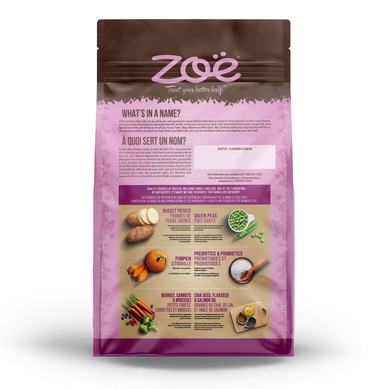 Zoë Cat Indoor Formula - Turkey with Peas & Russet Potato Recipe - 1.3 kg - The Pet Source