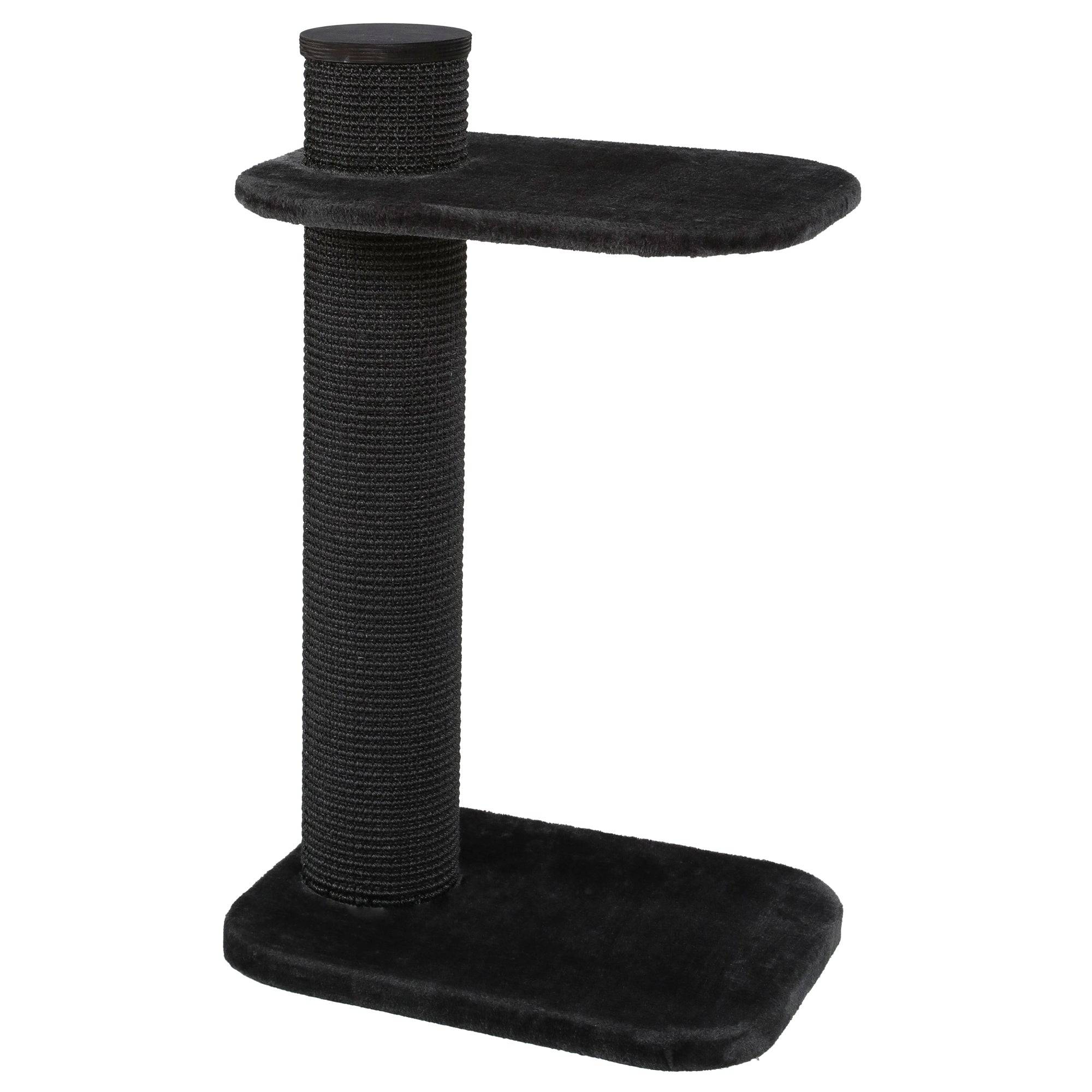 Zolux City Cat 2 Scratching Post with Platform - Grey - 59 x 45 x 97 cm - The Pet Source