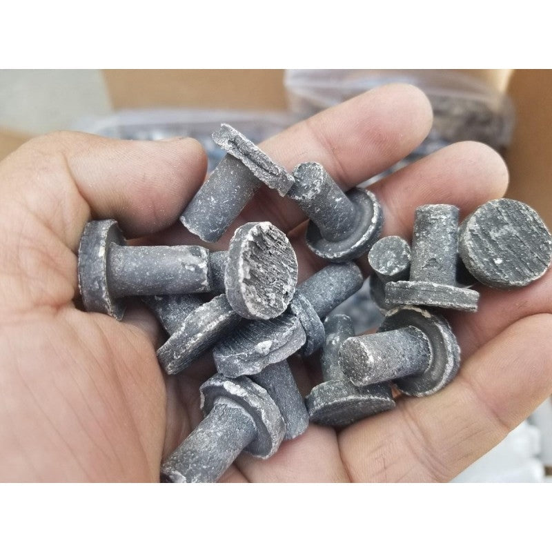 Aquarium Depot Ceramic Frag Plugs Black 3/4 Inch - 100 Pack
