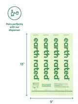 earth rated Certified Compostable Poop Bags - 120 Bags - The Pet Source