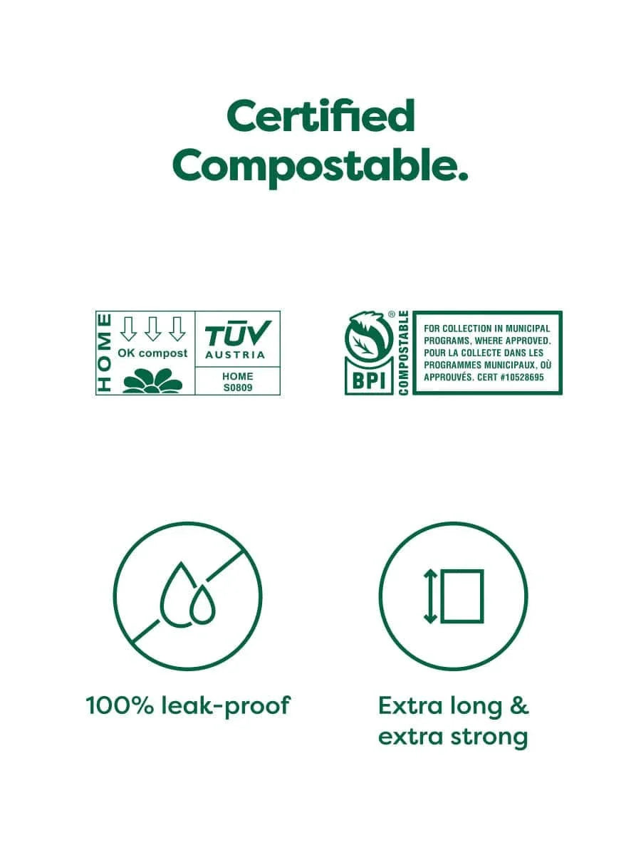 earth rated Certified Compostable Poop Bags - 120 Bags - The Pet Source