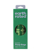 earth rated Bulk Single Roll Poop Bags Lavender - 300 Bags - The Pet Source