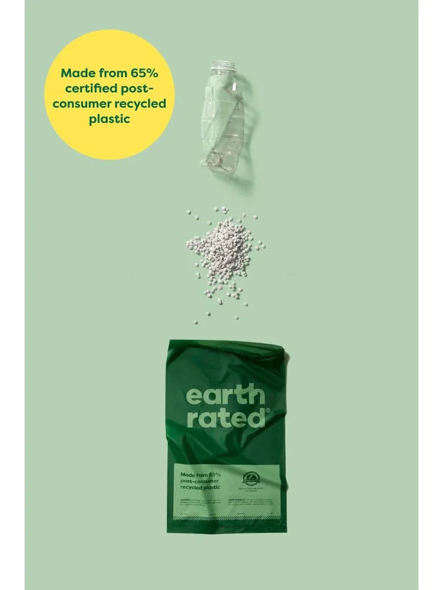 earth rated Bulk Single Roll Poop Bags Lavender - 300 Bags - The Pet Source