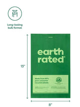 earth rated Bulk Single Roll Poop Bags Unscented - 300 Bags - The Pet Source