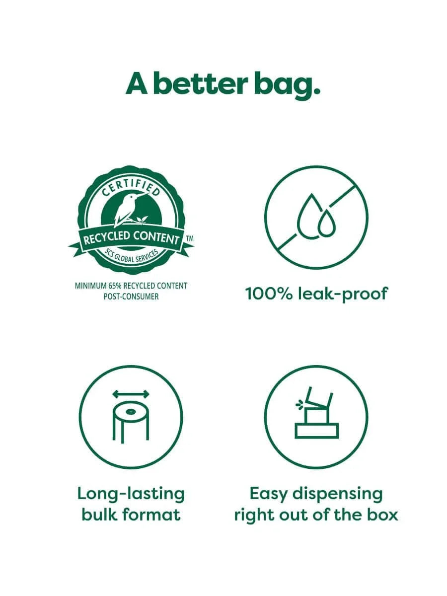 earth rated Bulk Single Roll Poop Bags Unscented - 300 Bags - The Pet Source