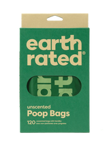 earth rated Easy-Tie Handle Poop Bags - 120 Bags - The Pet Source