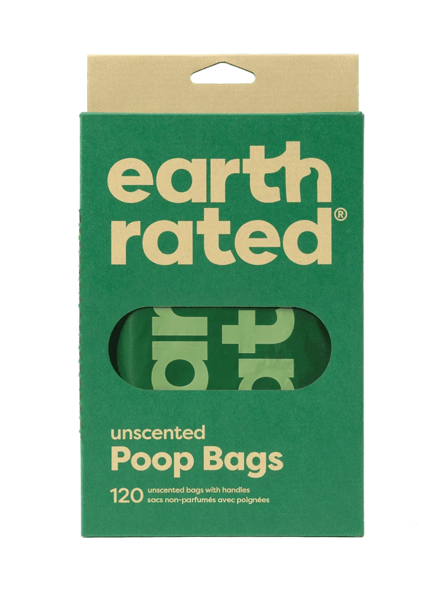 earth rated Easy-Tie Handle Poop Bags - 120 Bags - The Pet Source