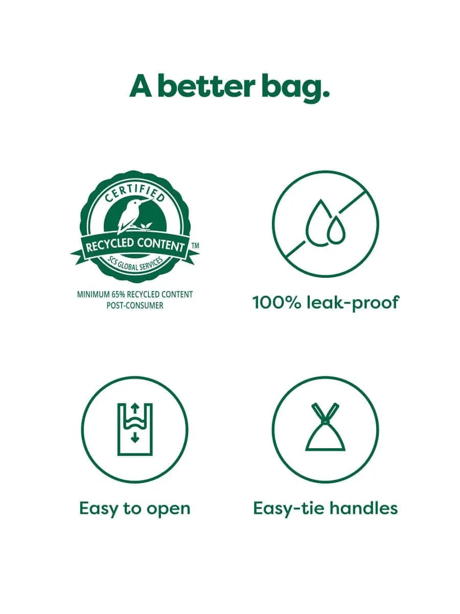 earth rated Easy-Tie Handle Poop Bags - 120 Bags - The Pet Source