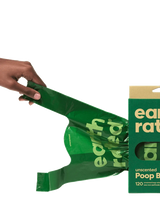 earth rated Easy-Tie Handle Poop Bags - 120 Bags - The Pet Source