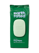 earth rated Plant-Based Dog Grooming Wipes Lavender - 100 Wipes - The Pet Source
