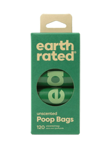 earth rated Poop Bags on Refill Rolls - 120 Bags - The Pet Source