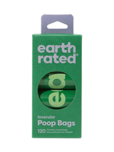 earth rated Poop Bags on Refill Rolls Lavender - 120 Bags - The Pet Source