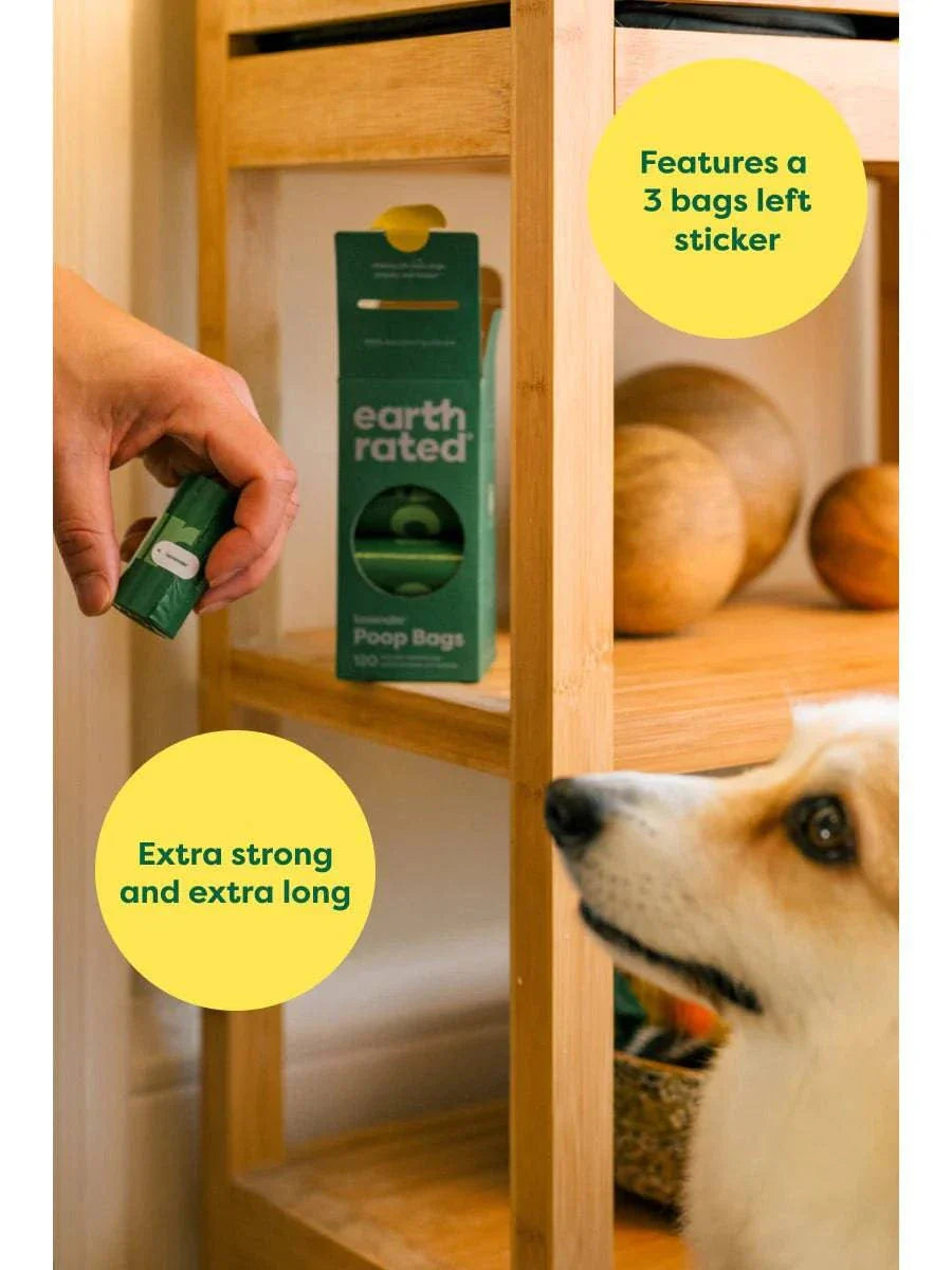 earth rated Poop Bags on Refill Rolls Lavender - 315 Bags - The Pet Source
