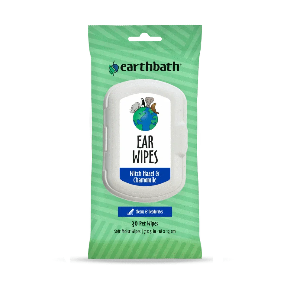 earthbath Ear Wipes - 30 Wipes - The Pet Source