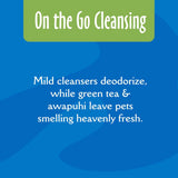 earthbath Grooming Wipes - Green Tea & Awapuhi - 100 Wipes - The Pet Source