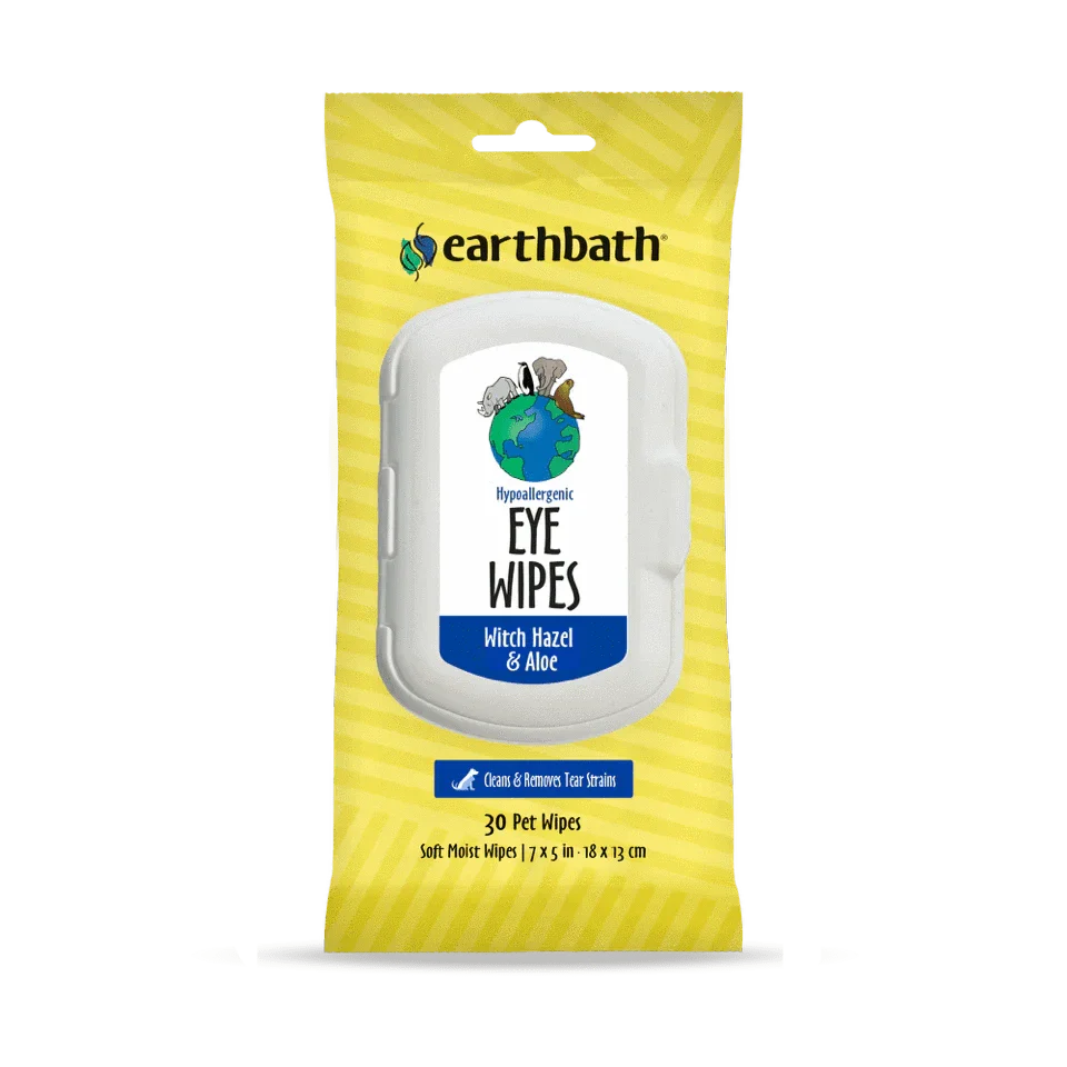 earthbath Hypoallergenic Eye Wipes - 30 Wipes - The Pet Source