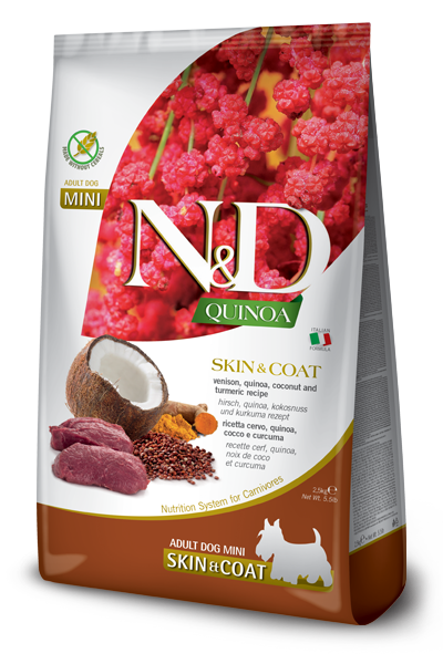 Farmina N&D Quinoa Functional Skin & Coat Venison Mini Dog Food - 5.5lb