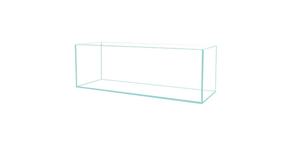 6 Gallon Long 45° Degree Low Iron Ultra Clear Bookshelf Aquarium 5mm Glass