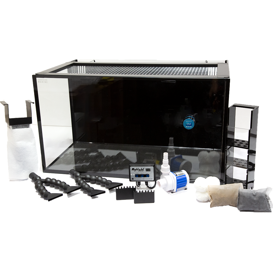 Innovative Marine NUVO Fusion Pro 2 - 20 AIO Aquarium w/ APS Pedestal - Black