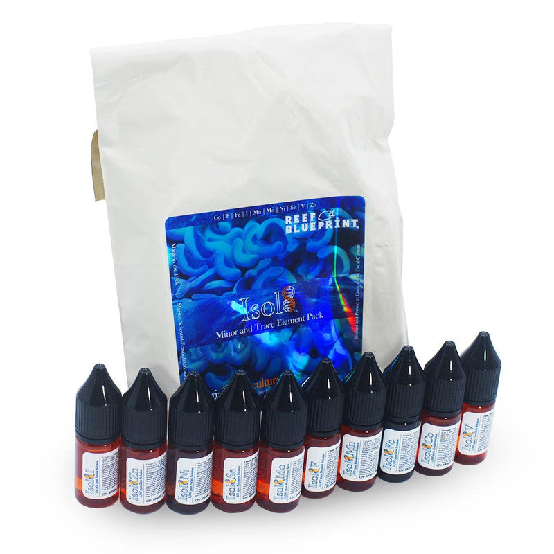 Captiv8 Aquaculture Reef BluePrint Isol8:Minor and Trace Element Pack (10 x 10mL kit)