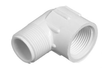 PVC 90 Degree Street Elbow Mipt x Fipt - 1 - 1/2 Inch