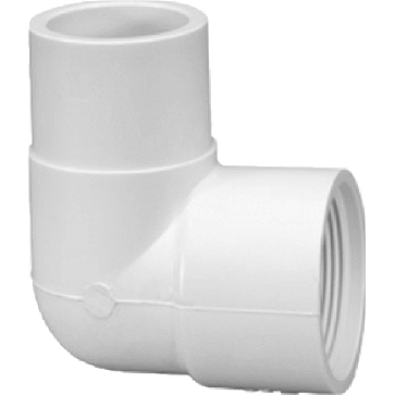 PVC 90 Degree Street Elbow Sp x Fpt - 3/4 Inch