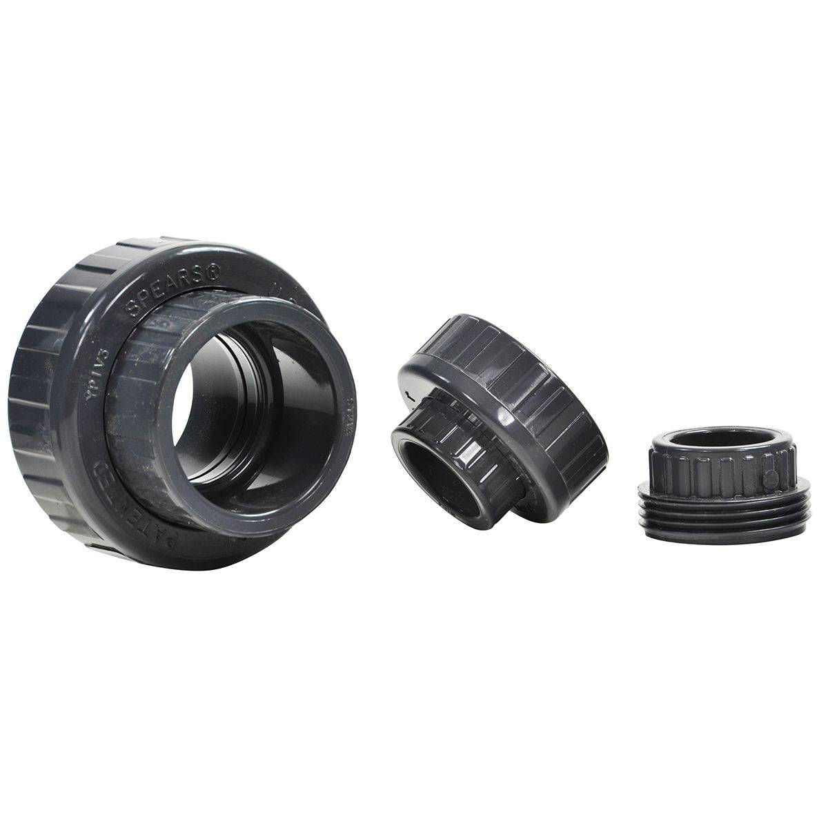 Spears PVC Union Fitting Slip Grey - 3/4 Inch