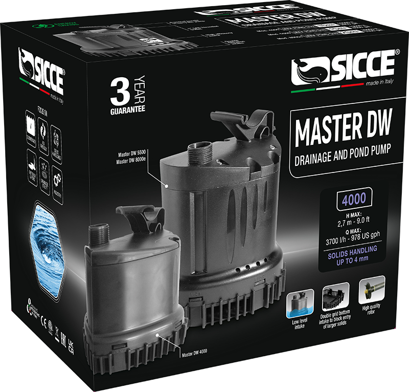 Sicce Master DW 4000 Utility Pump - 978gph