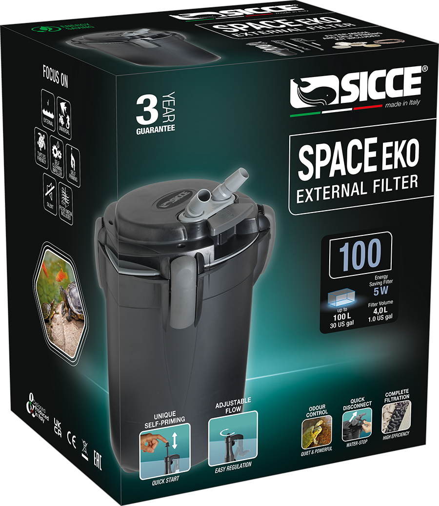 Sicce Space EKO 100 Canister Filter - 145gph