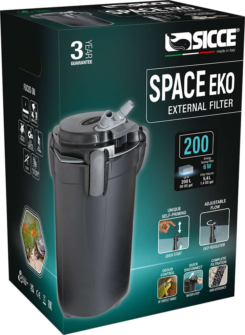 Sicce Space EKO 200 Canister Filter - 195gph