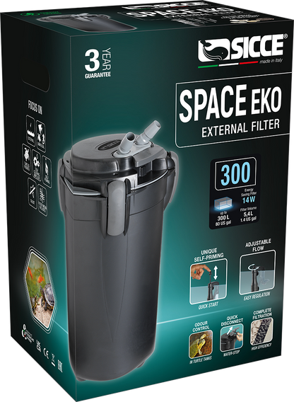 Sicce Space EKO 300 Canister Filter - 240gph
