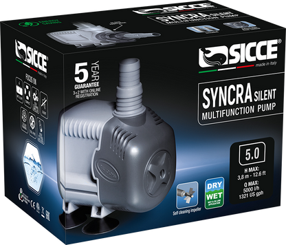 Sicce Syncra Silent 5.0 Pump - 1221 GPH
