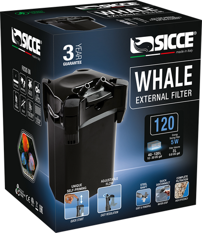 Sicce WHALE 120 Canister Filter - 140gph