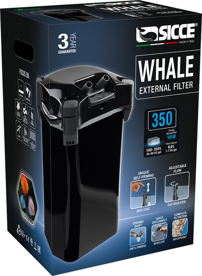 Sicce WHALE 350 Canister Filter - 330gph
