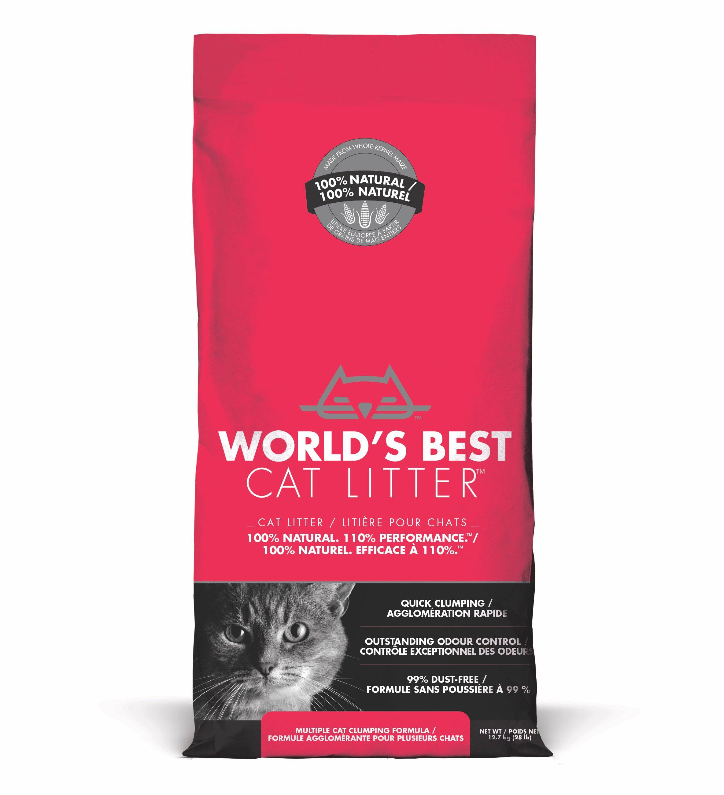World's Best Cat Litter Multiple Cat Unscented - 28lb - The Pet Source