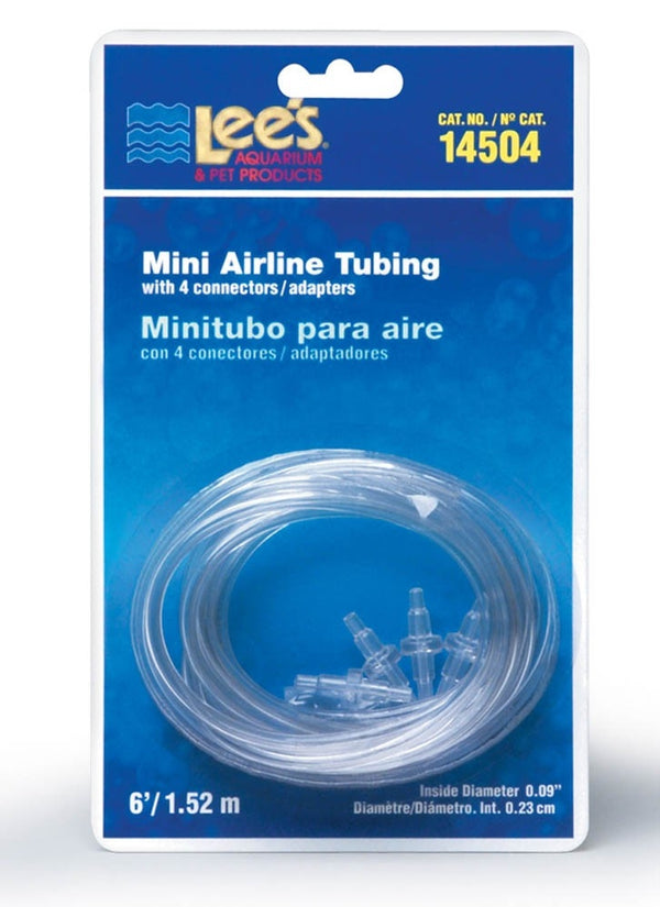 Lee's Mini Airline Tubing 6FT w-4 Connectors