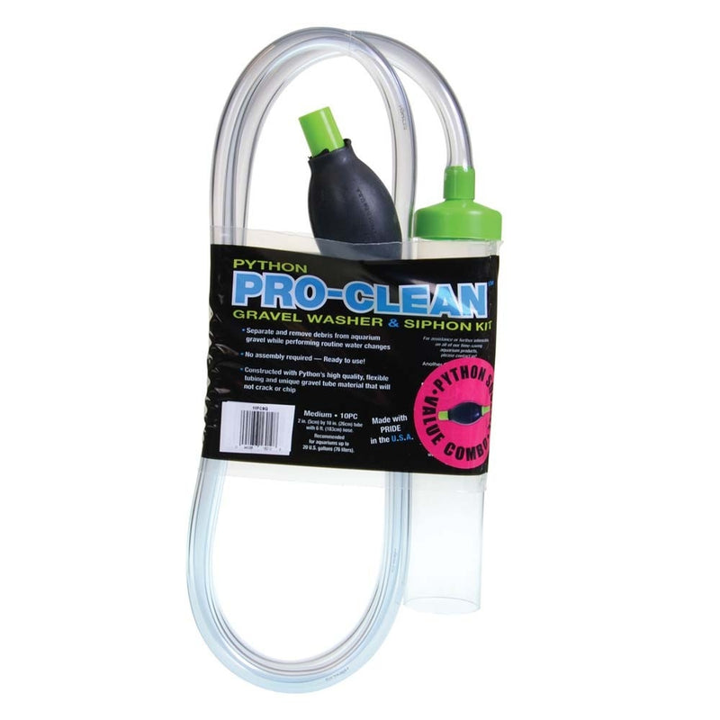 Python Products Pro-Clean Gravel Washer and Siphon with Squeeze - Medium