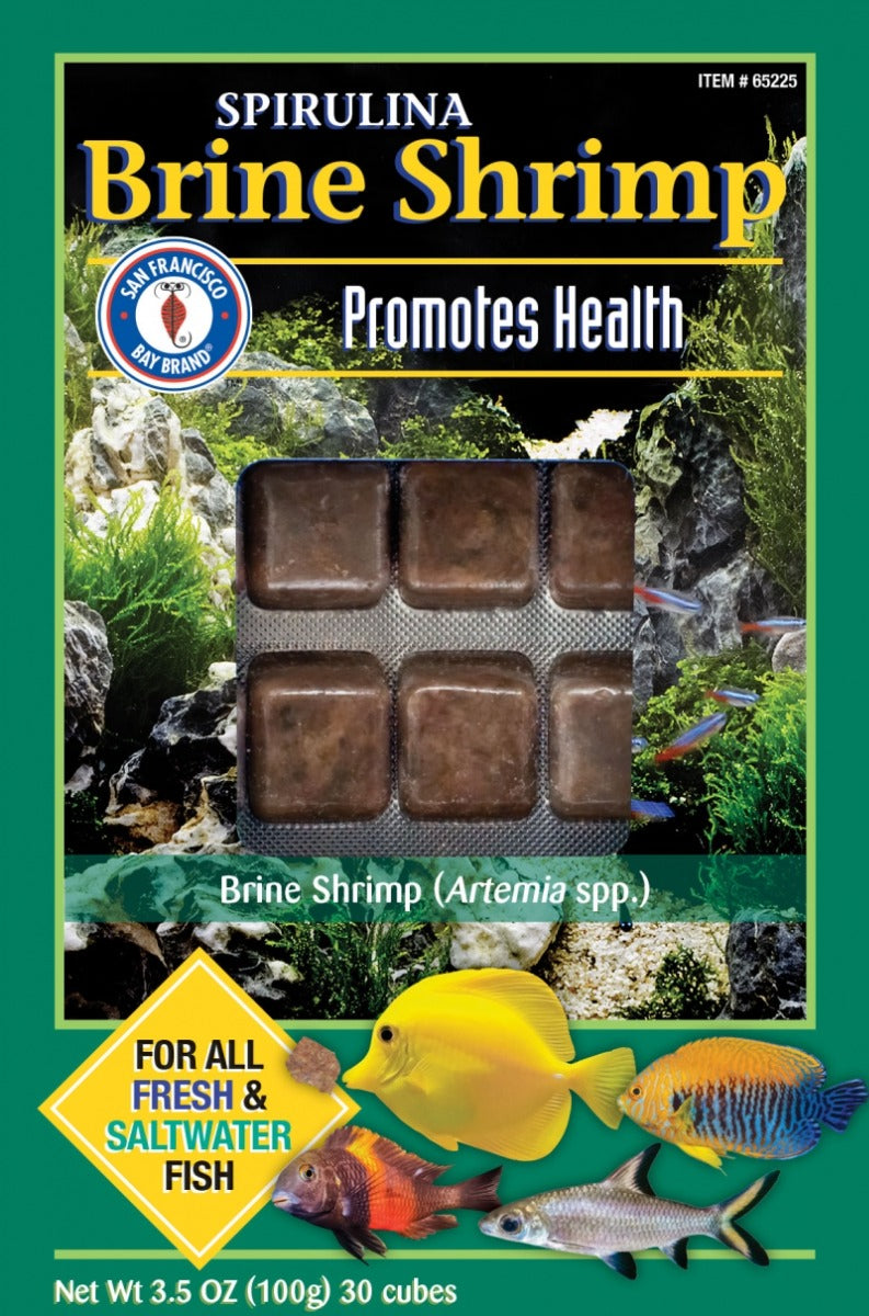 San Francisco Bay Brand Frozen Spirulina Brine Shrimp Cube - 3.5oz