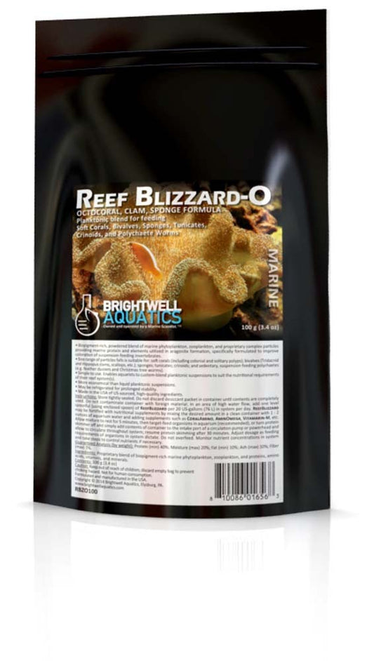 ReefBlizzard-S Powdered planktonic food SPS and MPS Corals 100gm