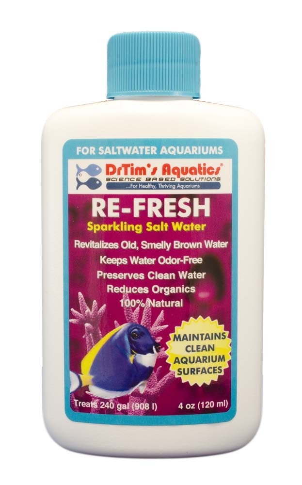 DrTim’s Aquatics Re-Fresh for Clean Surfaces & Water for Saltwater 4oz