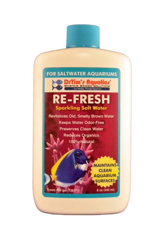 DrTim’s Aquatics Re-Fresh for Clean Surfaces & Water for Saltwater 8oz