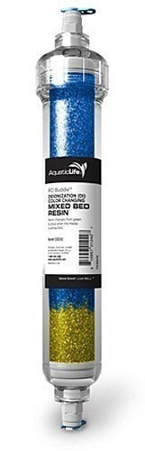 Aquatic Life Deionization inline Color Changing Mixed Bed Resin Cartridge