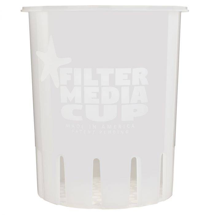 Filter Media Cup - 7 inch - Sea Foam White