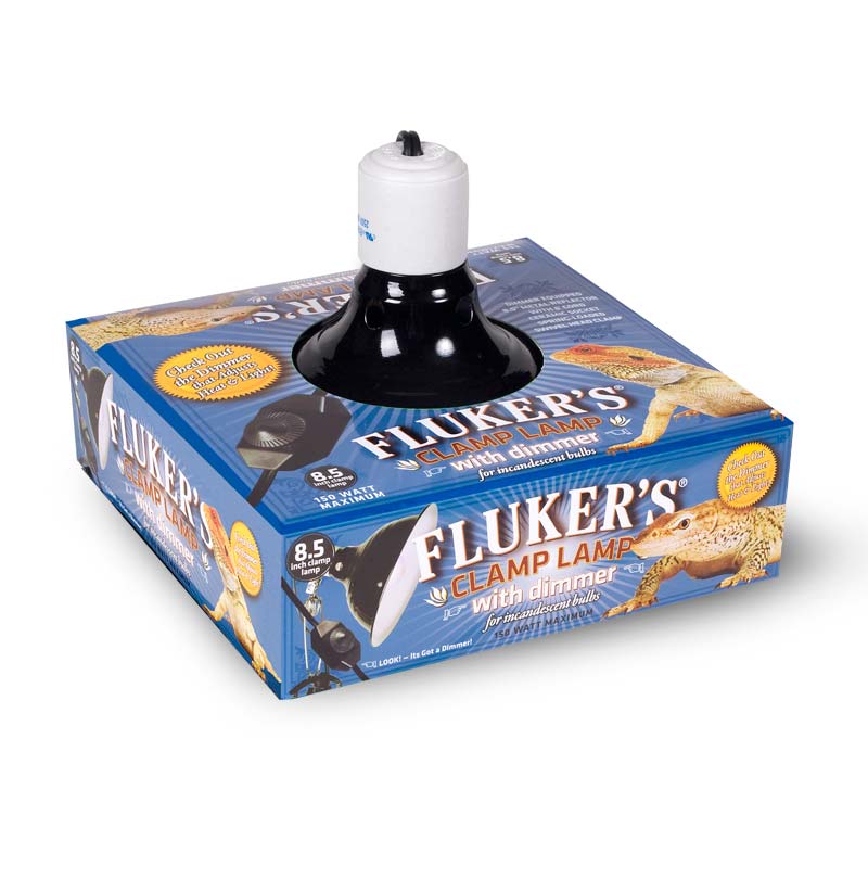 Fluker's Repta-Clamp Lamp Ceramic w- Dimmer Switch - 8.5 Inch