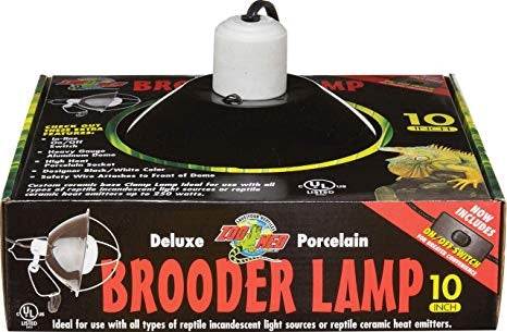 Zoo Med Deluxe Porcelain Brooder Lamp Fixture - 10inch