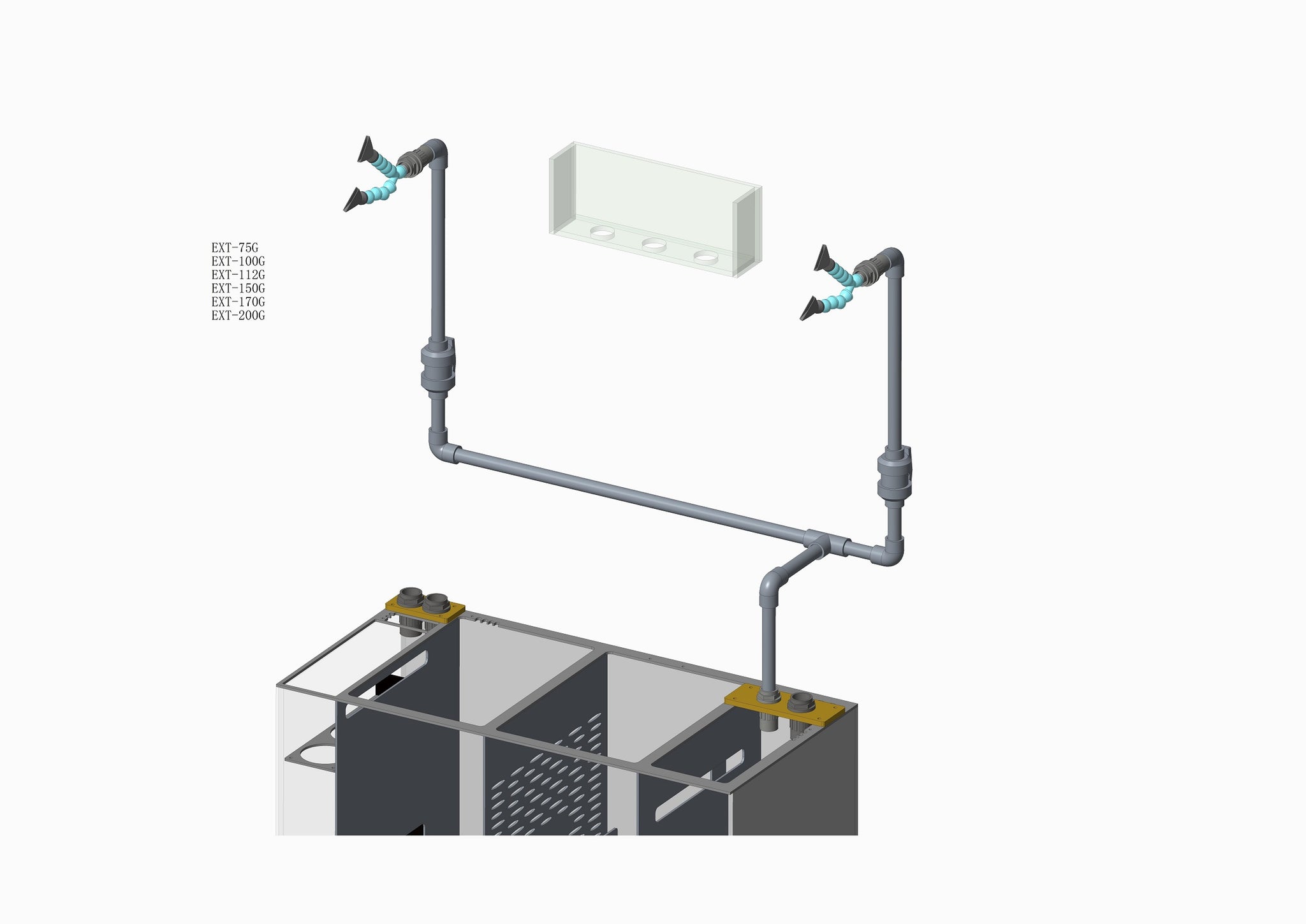 Innovative Marine EXT 100 Gallon Complete Reef System - White