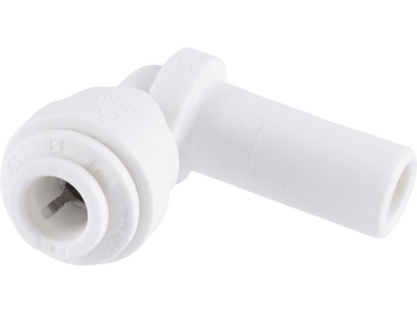 John Guest Reverse Osmosis RO Fitting - PP220808W White Plug In Elbow 1/4"