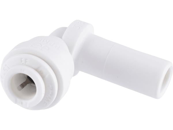 John Guest Reverse Osmosis RO Fitting - PP220808W White Plug In Elbow 1/4 Inch