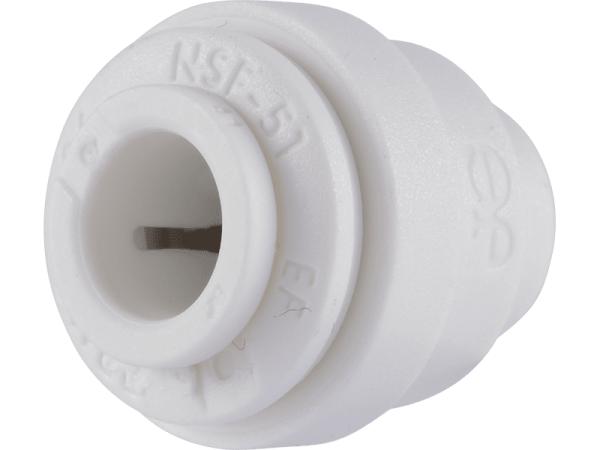 John Guest Reverse Osmosis RO Fitting - PP4608W White End Cap 1/4"